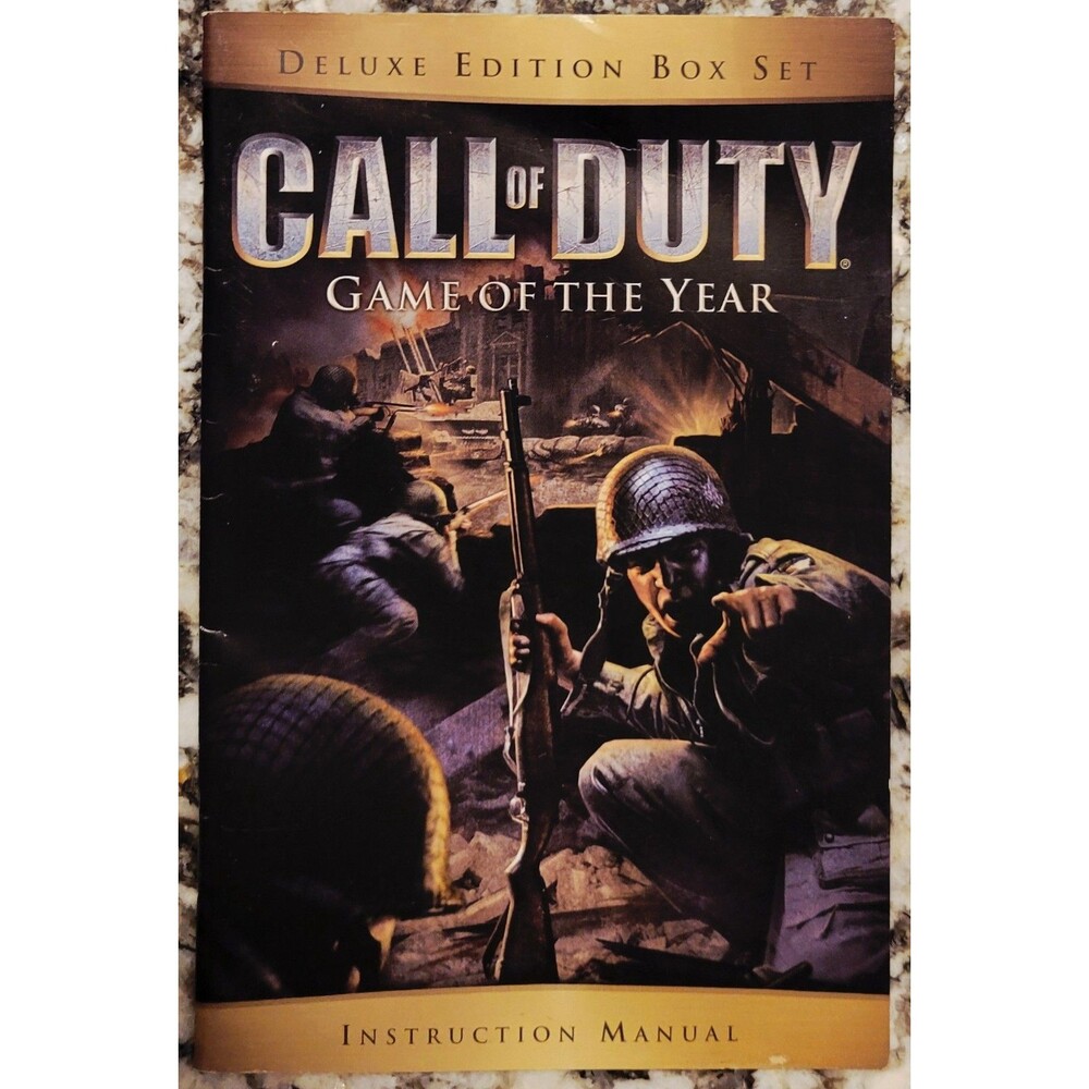 Call Of Duty Game Of The Year Deluxe Edition Box Set "Manual ONLY" LN COND